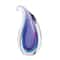 10.5&#x22; Purple Curl Art Glass Vase